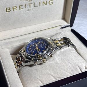 Breitling Stainless Steel 18K Yellow Gold CHRONOMAT 39x45”B130501  Watch